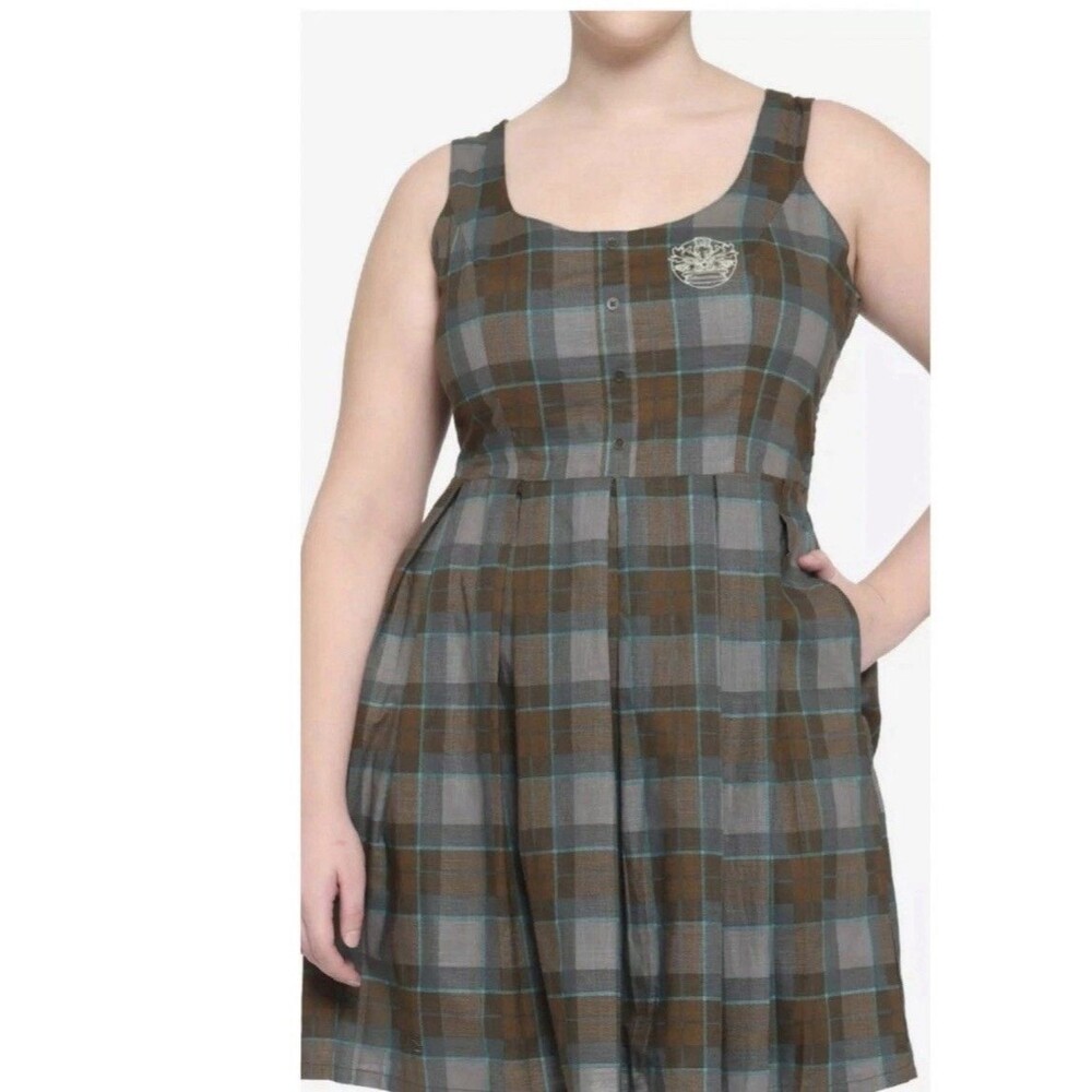 Outlander For Torrid   Plaid Pleated Dress  Size 24